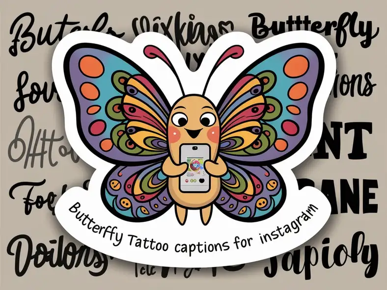 Butterfly Tattoo Captions for Instagram