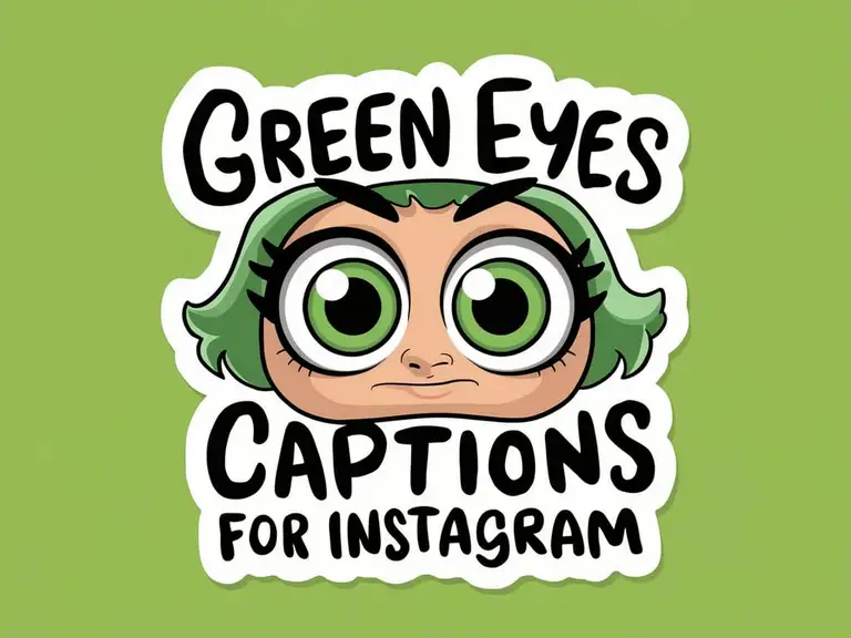 Green Eyes Captions for Instagram