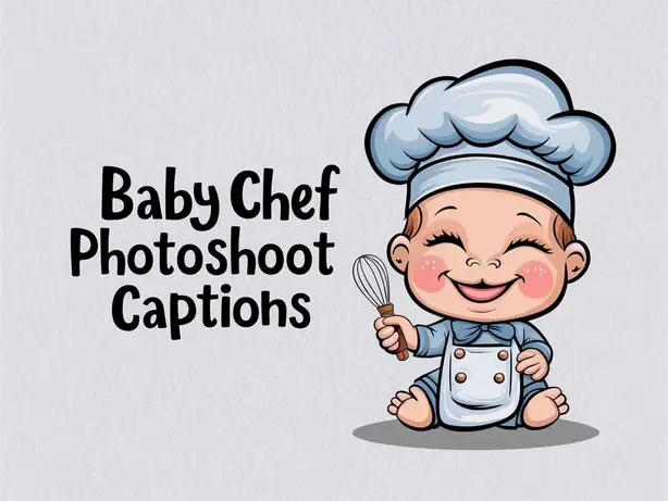 Baby Chef Photoshoot Captions