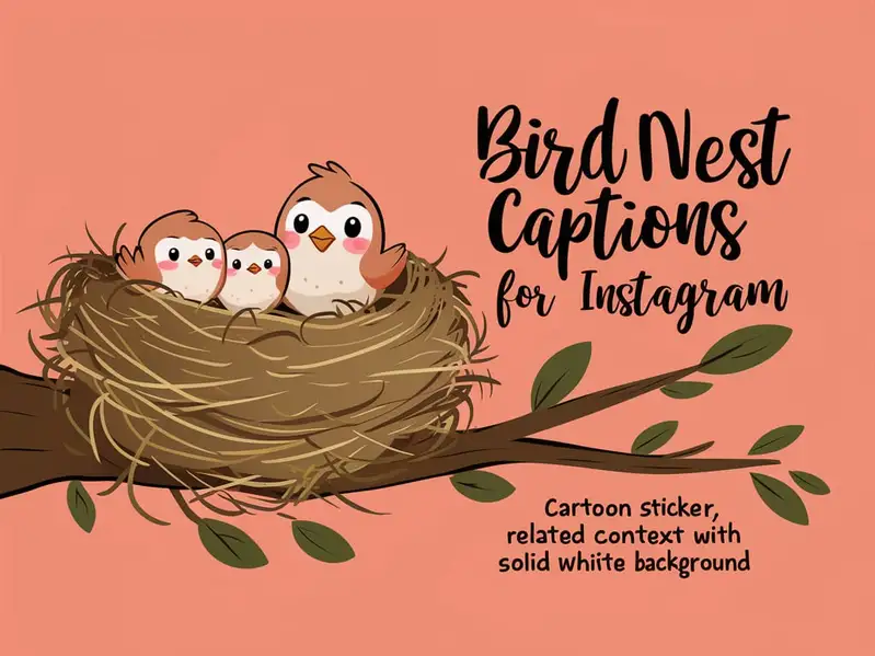 Bird Nest Captions for Instagram