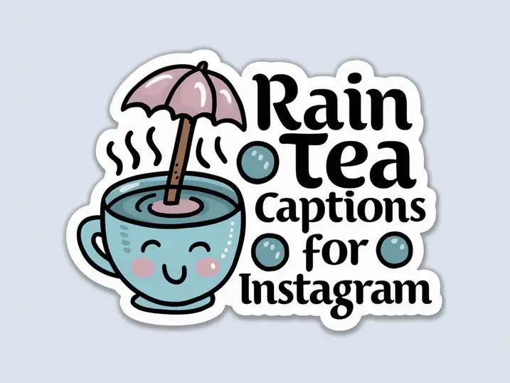 Rain Tea Captions for Instagram